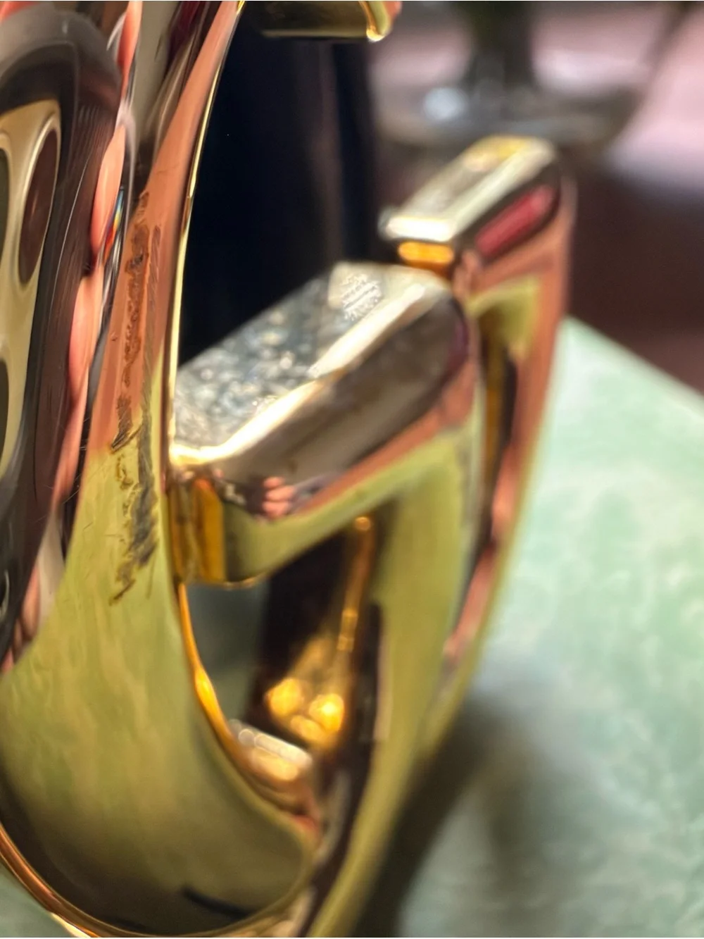 Gucci Black Leather Belt with Gold Double G Buckle